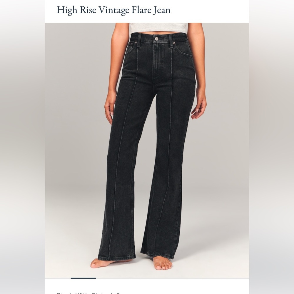 High Rise A&F Flare Jeans